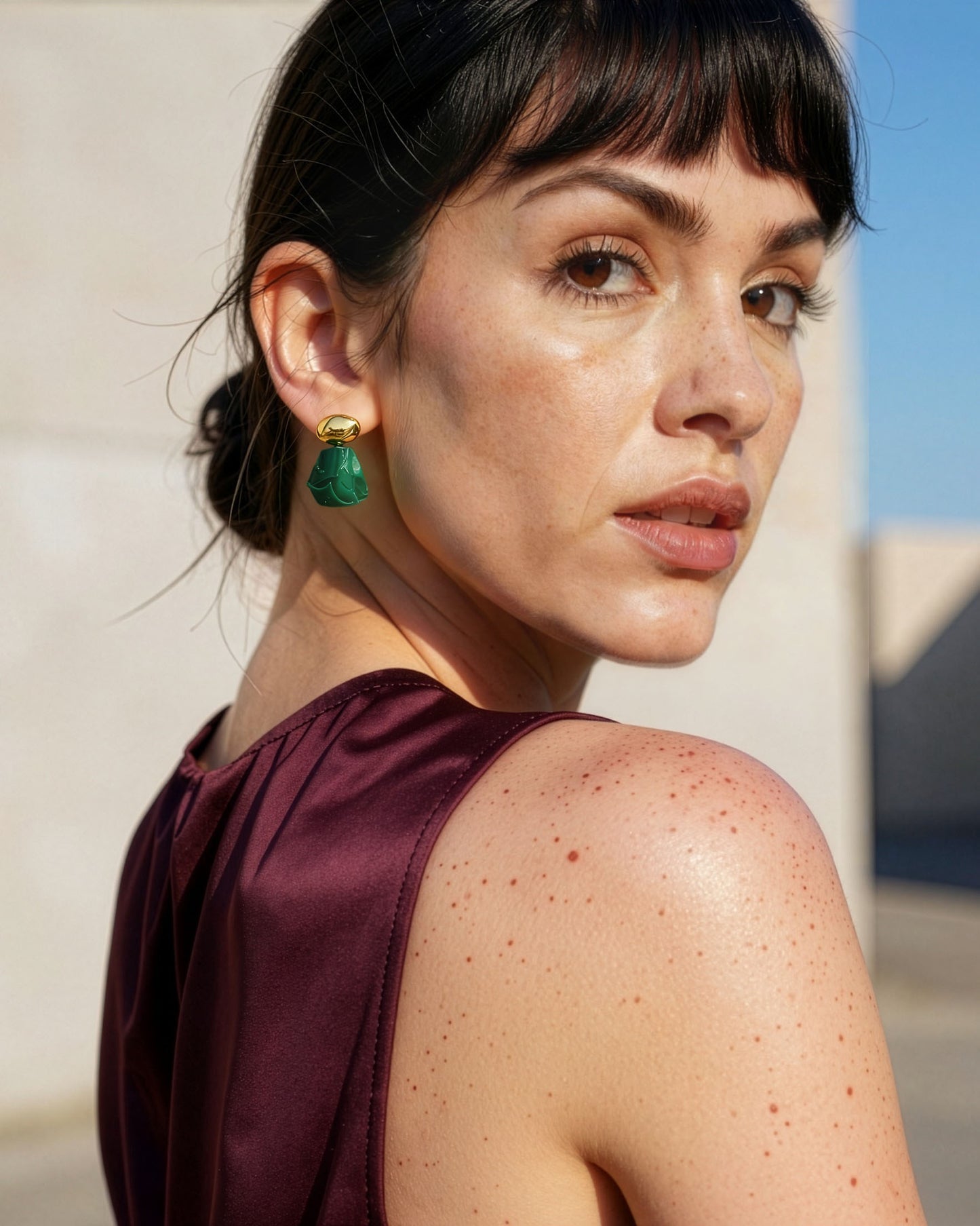 עגילי בועה 02 | אבני מלכית