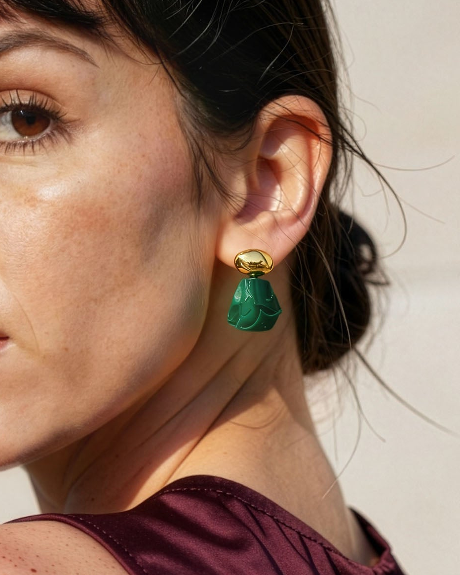 עגילי בועה 02 | אבני מלכית