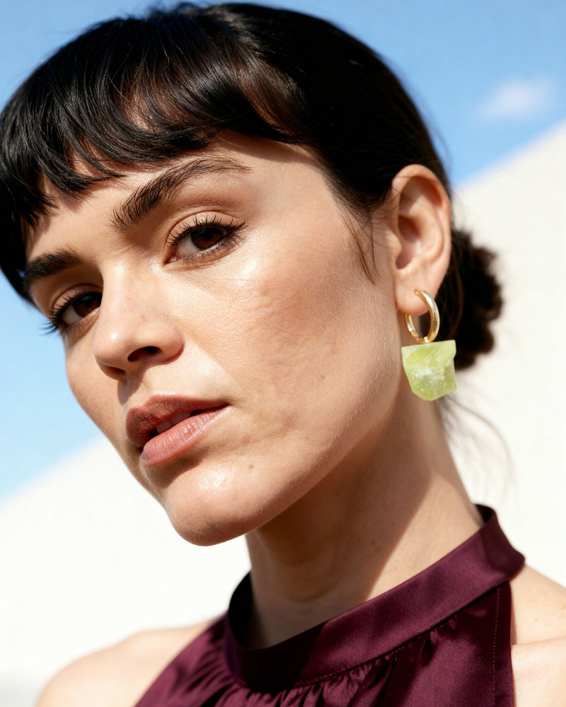 עגילי סלע 01 | ג'ייד לימון