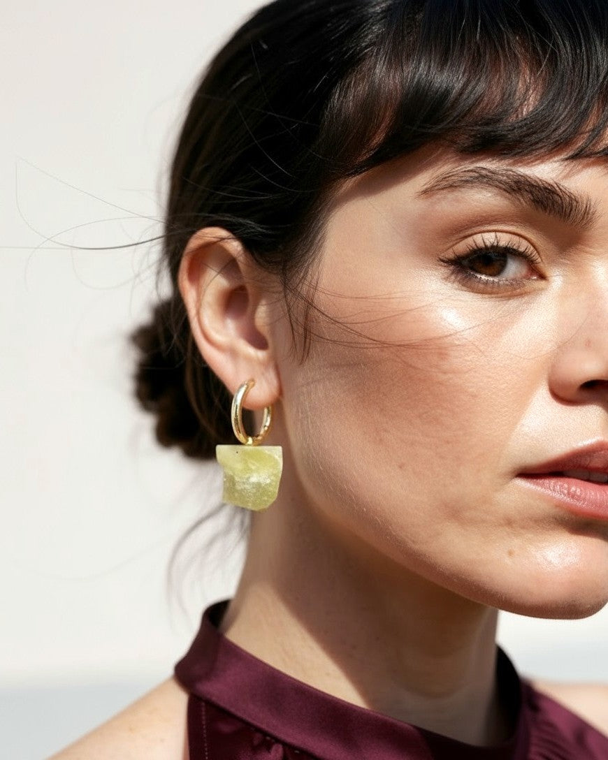 עגילי סלע 01 | ג'ייד לימון