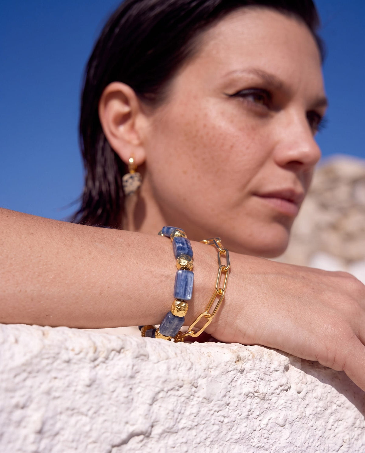 ғʀᴇᴇғᴏʀᴍ / by orit dichter צמיד 02 | אבני קיינייט כחולות צמיד 02 | אבני קיינייט כחולות