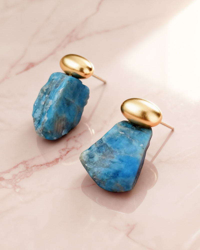 עגילי בועה 10 | אבני אפטייט