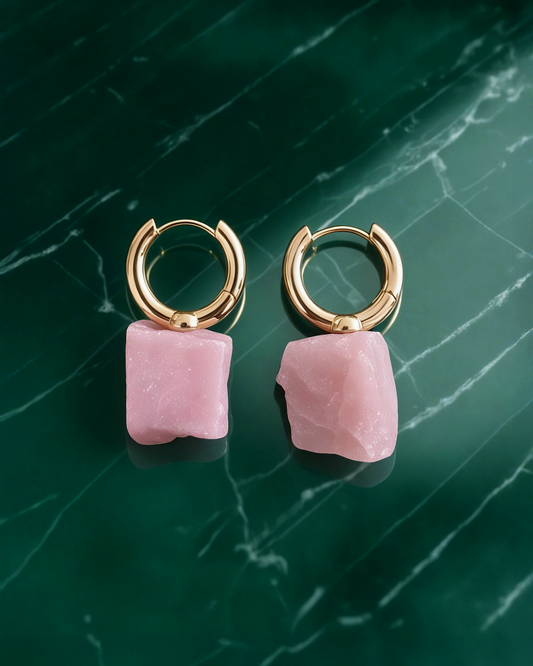 עגילי סלע 11 | אופל ורוד