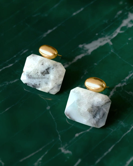 עגילי בועה 06 | אבני אמזונייט