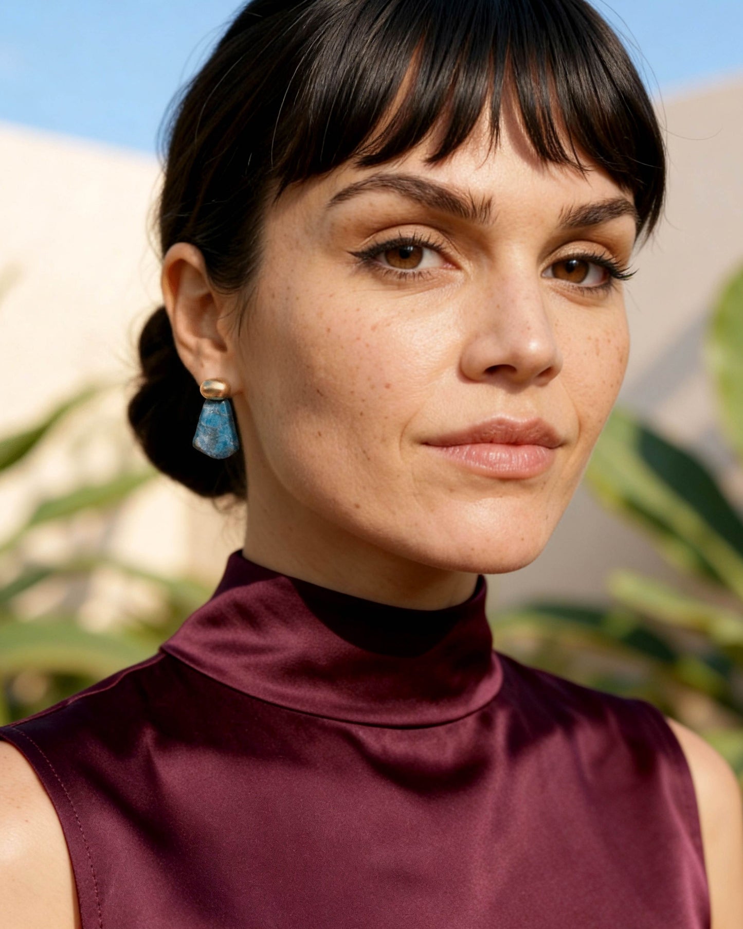 עגילי בועה 10 | אבני אפטייט