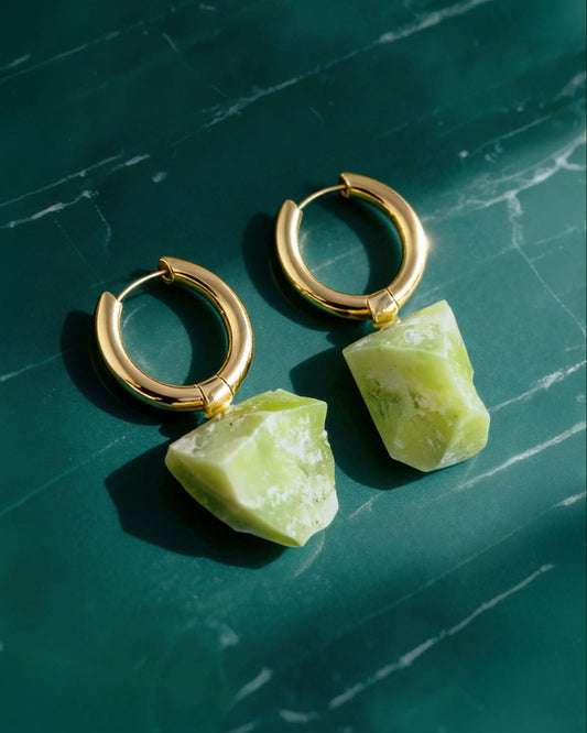 עגילי סלע 01 | ג'ייד לימון